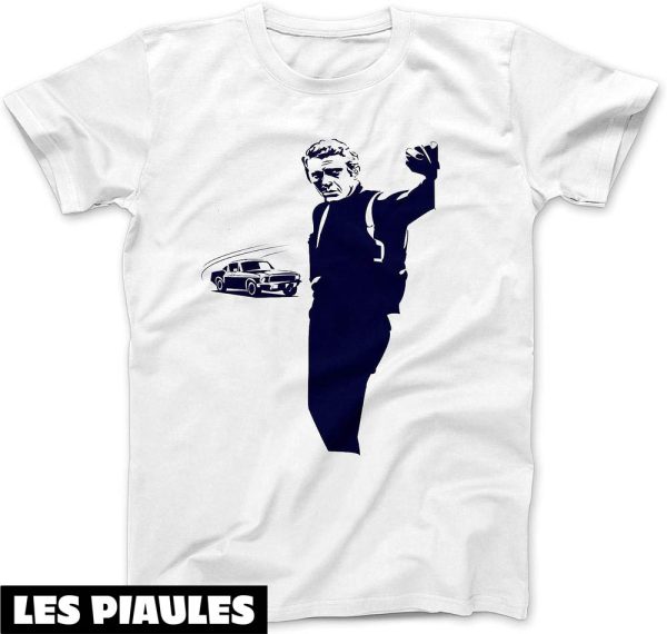 Steve McQueen T-Shirt Bullitt Inspired Acteur Americain