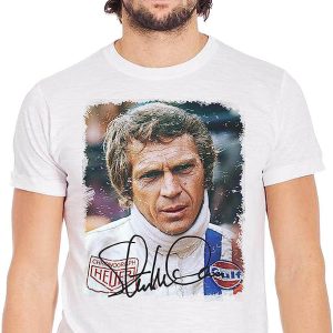 Steve McQueen T-Shirt Film Le Mans Acteur Americain