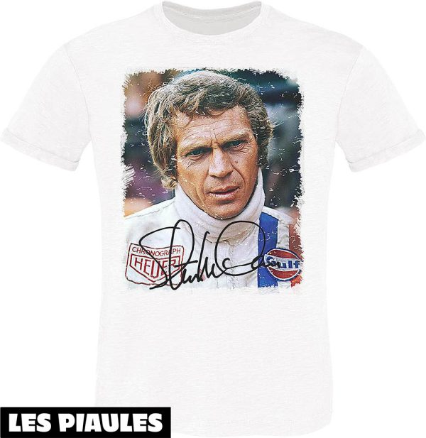 Steve McQueen T-Shirt Film Le Mans Acteur Americain