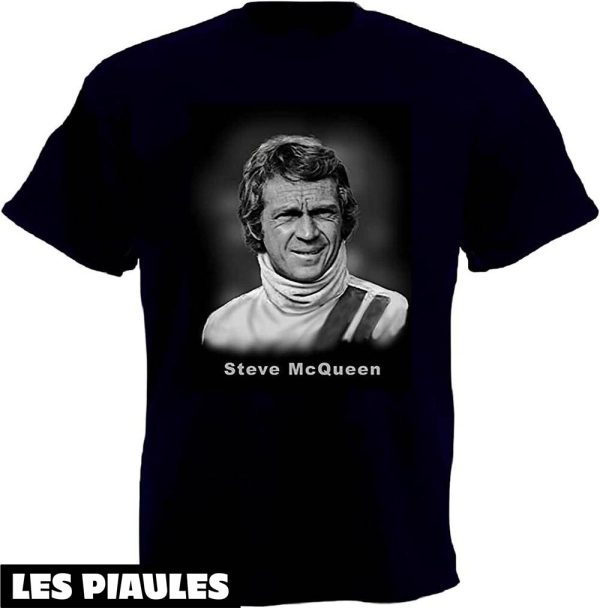 Steve McQueen T-Shirt Film Le Mans Acteur Celebre Fameux