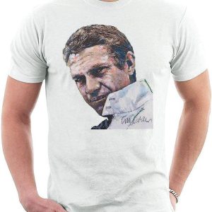 Steve McQueen T-Shirt Portrait Original Sidney Maurer