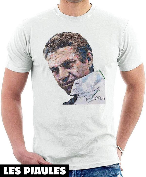 Steve McQueen T-Shirt Portrait Original Sidney Maurer