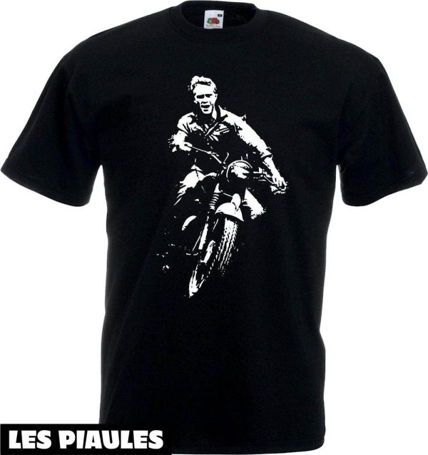 Steve McQueen T-Shirt The Great Escape Brit Film Movie Star