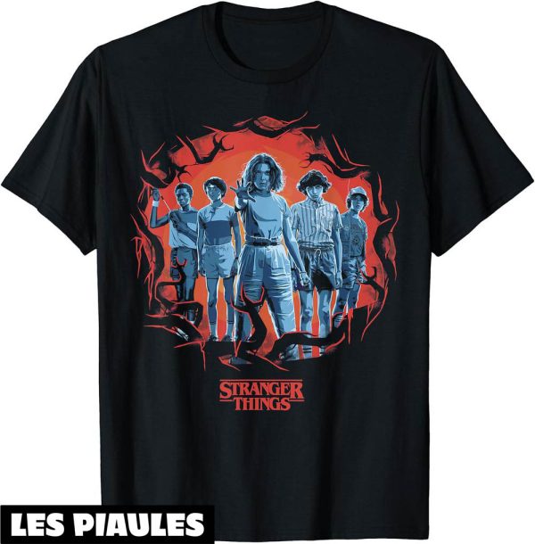 Stranger Things T-Shirt Group Shot Demogorgon Framed