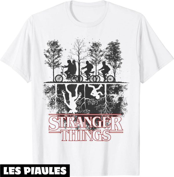 Stranger Things T-Shirt The Upside Down Logo Serie Televisee