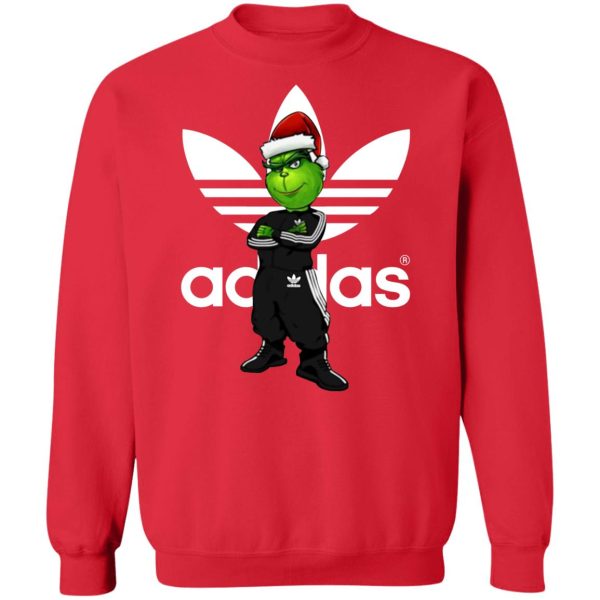 Christmas Santa Grinch Adidas shirt Shirt Sweatshirt Hoodie Long Sleeve Tank