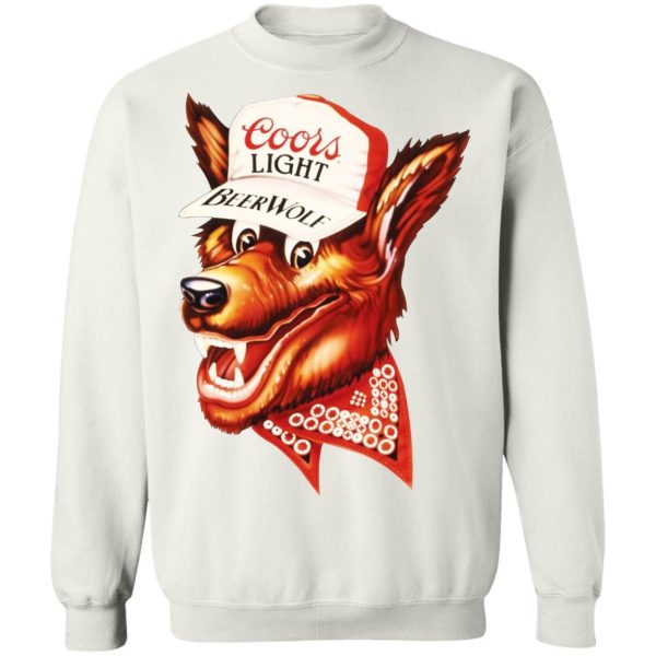 Coors Light Beer Wolf Shirt Sweatshirt Hoodie Long Sleeve Tank