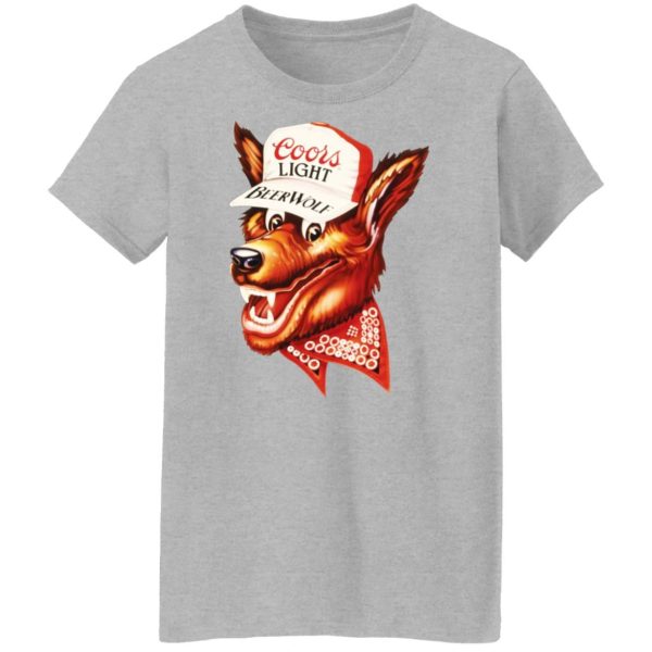 Coors Light Beer Wolf Shirt Sweatshirt Hoodie Long Sleeve Tank