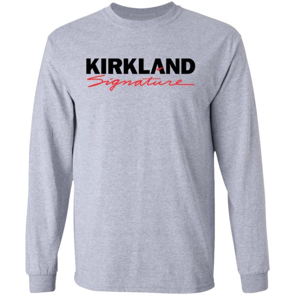 Costco Kirkland Signature Logo Shirt Sweatshirt Hoodie Long Sleeve Tank