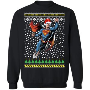 DC Comic Superman Santa Hat Ugly Christmas Sweatshirt Shirt Sweatshirt Hoodie Long Sleeve Tank DC Comic Superman Santa Hat Ugly Christmas Sweatshirt Shirt Sweatshirt Hoodie Long Sleeve Tank