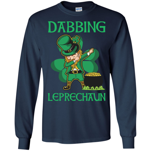 Dabbing Leprechaun St Patricks day Shirt Sweatshirt Hoodie Long Sleeve Tank