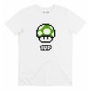 T-shirt 1UP Vert – Tee-shirt Champignon Vert Mario World  Grafitee