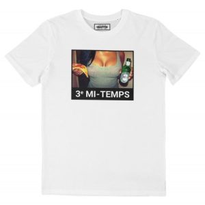 T-shirt 3eme Mi-Temps – Tee-shirt Boobs, Biere & Pizza  Grafitee