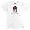 T-shirt Aladdin Sane David Bowie Bichromie