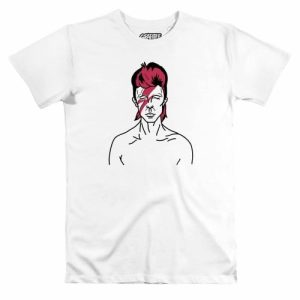 T-shirt Aladdin Sane David Bowie Bichromie