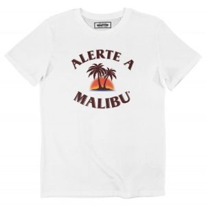 T-shirt Alerte a Malibu – Tshirt Parodie Alcool Malibu