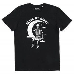 T-shirt Alive At Night – Collection Squelettes
