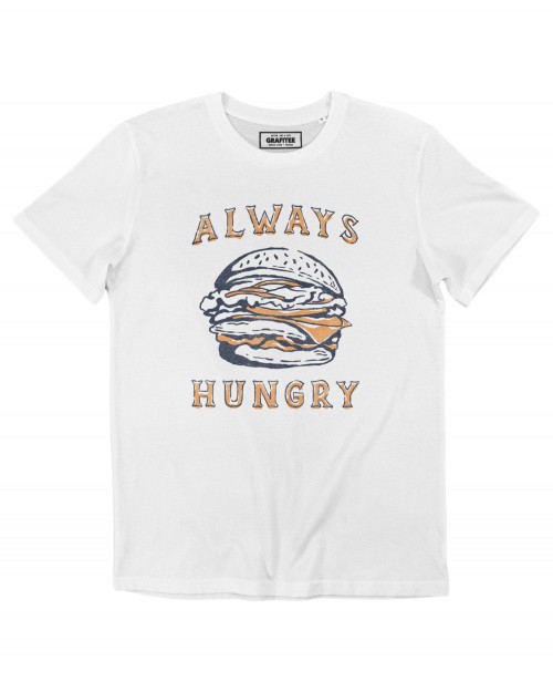 T-shirt Always Hungry – Hamburger Illustration Vintage