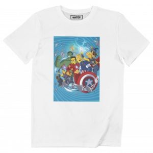 T-shirt Avengers Simpsonized – Tshirt Marvel x Simpsons