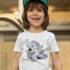 T-shirt Baby Godzilla  Dessin Bebe Dinosaure Mignon