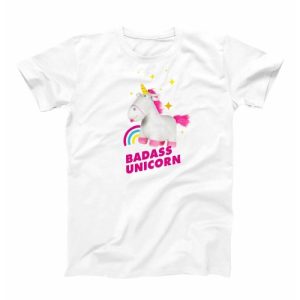 T-shirt Badass Unicorn – Tee-shirt Humour Licorne