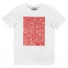 T-shirt Bandana Rouge – Tshirt Tendance Motifs Paisley