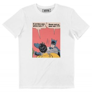 T-shirt Batman Sans Gluten – Tshirt Humour Batman Slap