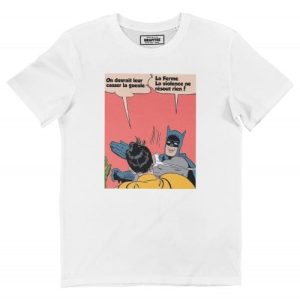 T-shirt Batman Violence – Tshirt Ironie Batman Slap