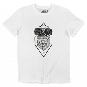 T-shirt Bear Motor – Tshirt Illustration Ours et Moteur