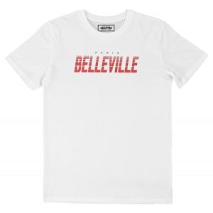 T-shirt Belleville – Ecriture Stylee Nom du Quartier