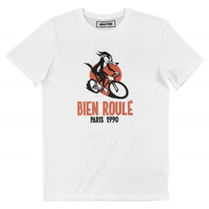 T-shirt Bien roule Coyote – Tshirt Velo Bip-bip et Coyote