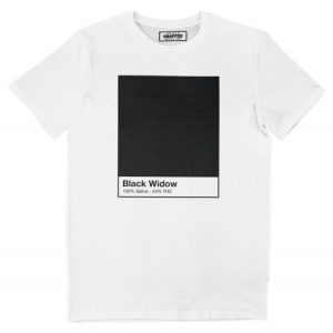 T-shirt Black Widow – Tshirt Kush x Code Pantone Noir