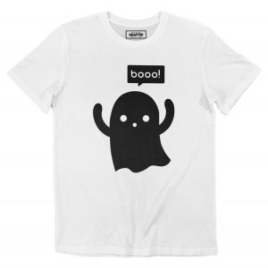 T-shirt Booo! – Tee-shirt Petit Fantome Mignon & Minimaliste