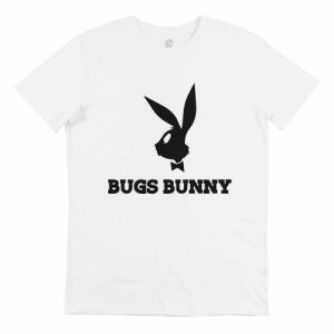 T-shirt Bugs Bunny – Parodie Lapin Logo Playboy