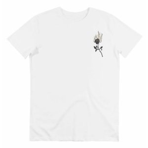 T-shirt Burning Rose – Tshirt Streetwear Rose en Feu
