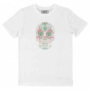 T-shirt Calavera Mexicaine – Tshirt Tete de Mort Coloree
