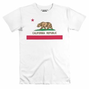 T-shirt California Republic – Tshirt Drapeau Officiel Californie