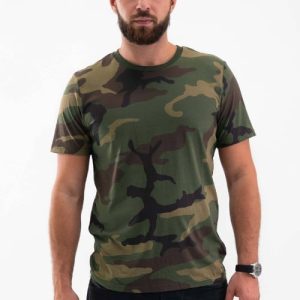 T-shirt Camouflage Homme – Camo Kaki Uni