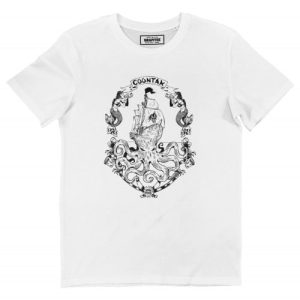 T-shirt Caravelle – Navire Pirate et Pieuvre Style Tatoo