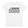 T-shirt Compact Disc, Tshirt Avec Logo Compact Disc