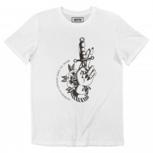 T-shirt Couteau dans la plaie – Tshier Tatouage Main Couteau