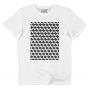T-shirt Cube 3D – Tshirt a Motifs Carreaux de Ciment