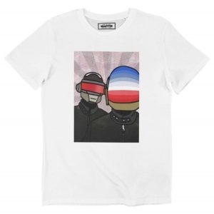 T-shirt Daft Punk RVB – Tshirt Casques Daft Punk en Couleurs