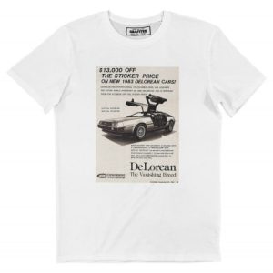 T-shirt DeLorean Vintage Ad – Tshirt Publicite DeLorean 1983 T-shirt DeLorean Vintage Ad – Tshirt Publicite DeLorean 1983