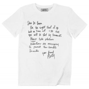 T-shirt Dear Brown – Tshirt Lettre de Marty a Doc Brown T-shirt Dear Brown – Tshirt Lettre de Marty a Doc Brown