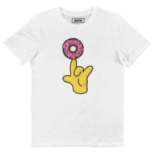 T-shirt Donut Spinning �Homer Simpson et Doughnut