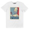 T-shirt D’ooh – Homer Simpson en portrait Obey