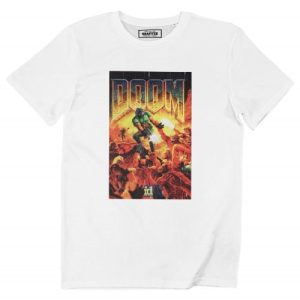 T-shirt Doom – Tee-shirt Imprime Jeu Video Doom 3D