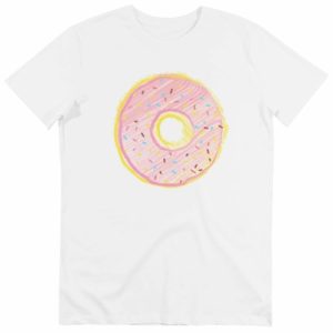 T-shirt Doughnut Rose – Tshirt Design Donut Rose Pastel
