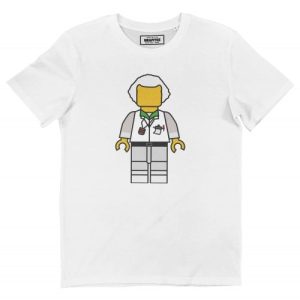 T-shirt Emmett Brown Lego – Tshirt du Doc en Figurine Lego